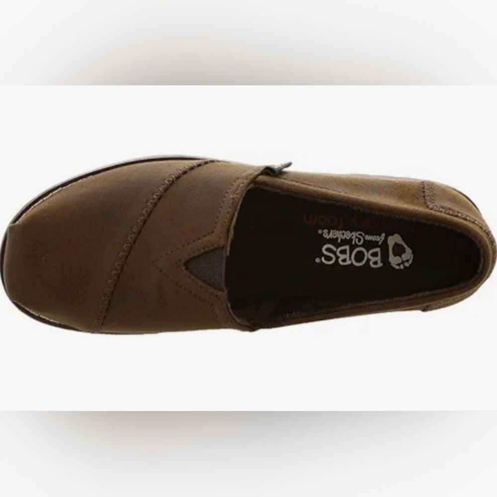 Skechers Bob's Women's Chocolate Loafers - Picture 2 of 3